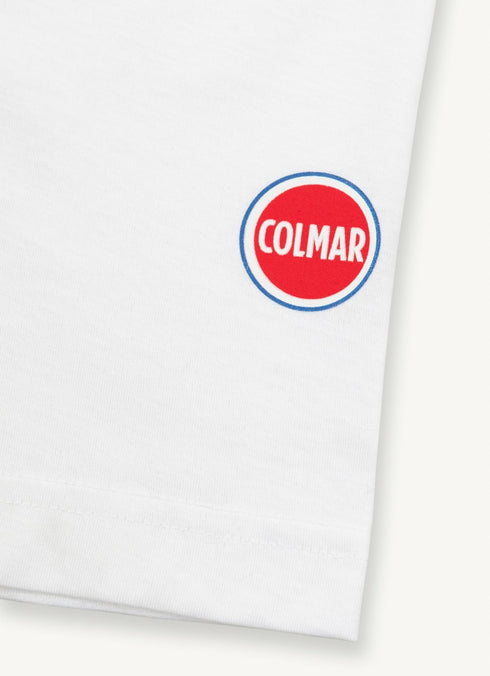 T-shirt Uomo girocollo con logo sulla manica Bianco COLMAR- Francavilla Moda